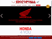 Tablet Screenshot of motofollia.it